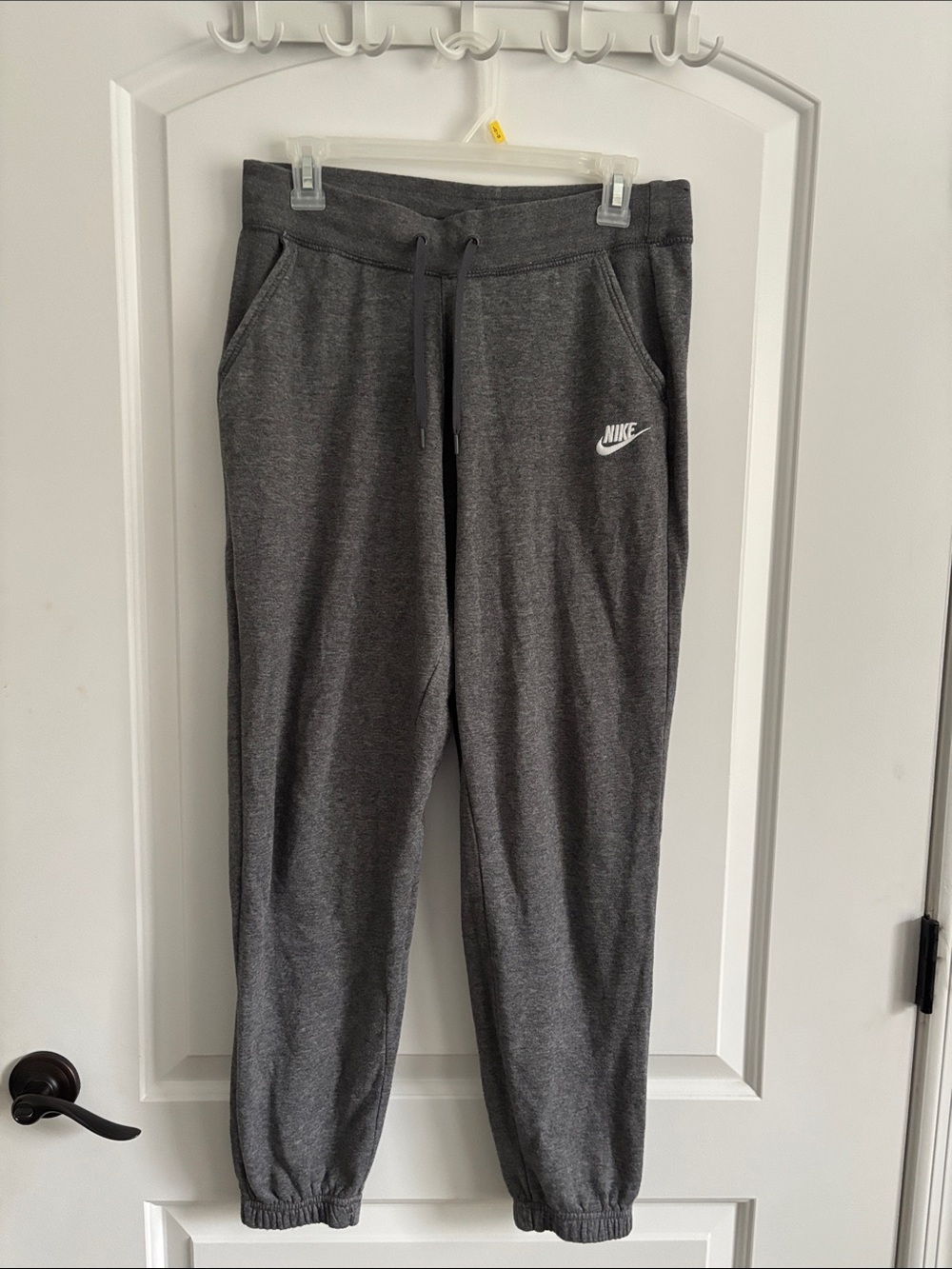 Nike Sportswear Lightweight Fleece Jogger Pants Women's Medium Dark Heather Gray
